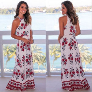 Maxi Dress large floral design